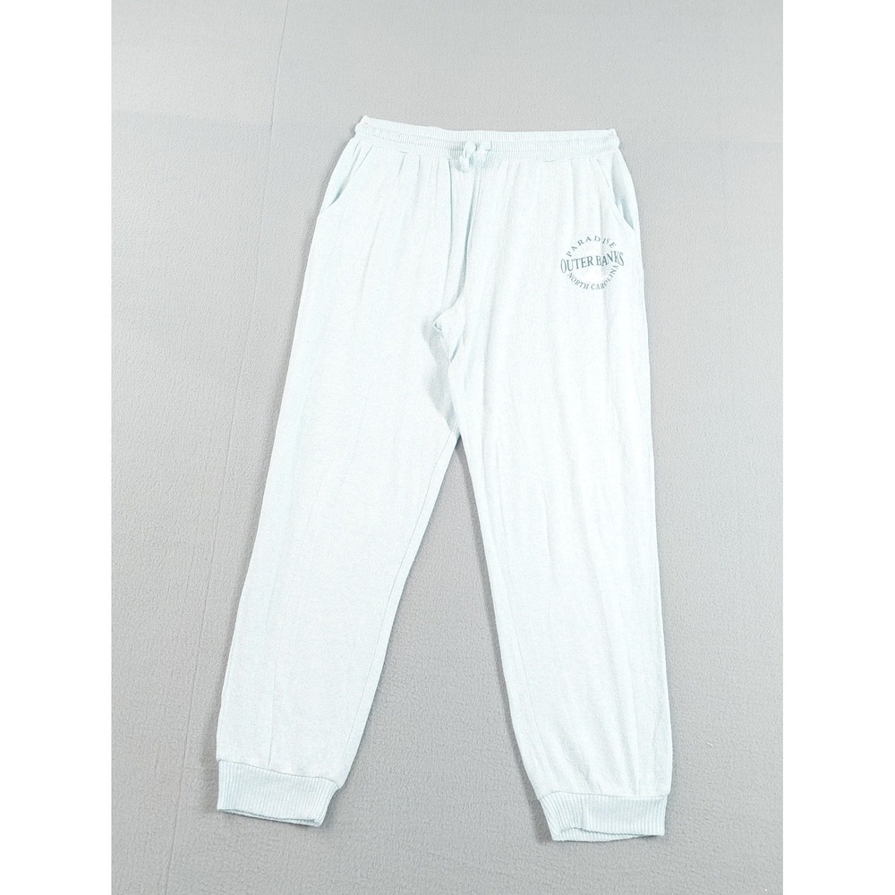 Ocean Drive Women Sweatpant XL White Heather Drawstring Waist Comfort Jogger